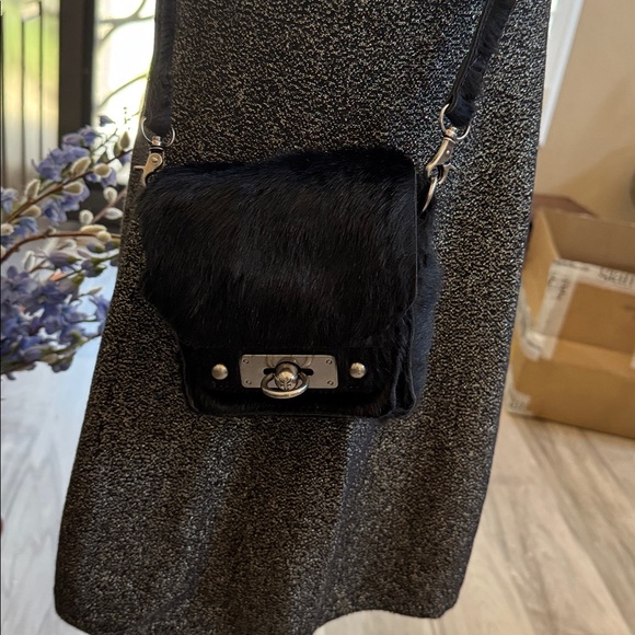 Frye Anna Sui Runway fur mini Cameron with dustbag FIRM - Picture 4 of 12